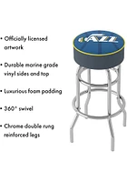 Utah Jazz Fade Foam Padded Pub Stool - Blue