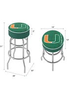 Miami Hurricanes Fade Foam Padded Pub Stool - Green
