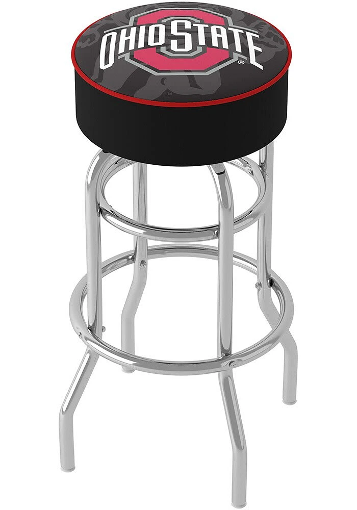 Ohio State Buckeyes Fade Foam Padded Pub Stool - Red