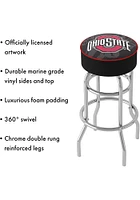 Ohio State Buckeyes Fade Foam Padded Pub Stool - Red
