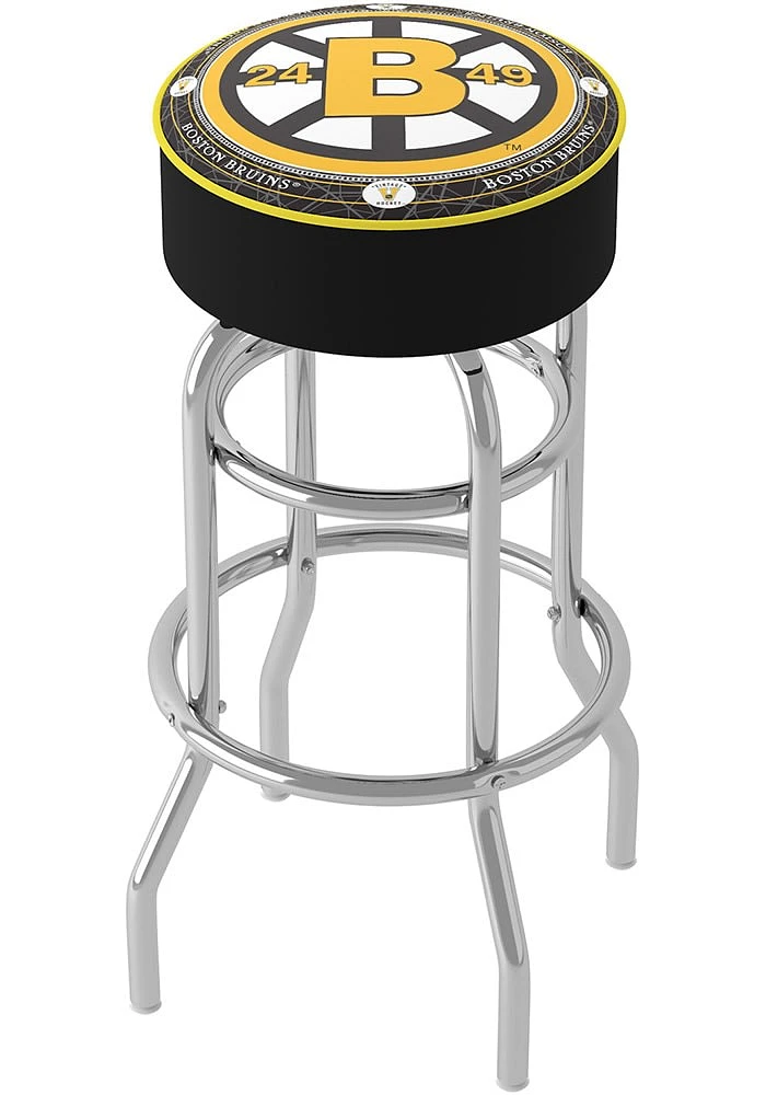Boston Bruins Throwback Foam Padded Pub Stool - Yellow