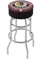 Chicago Blackhawks Throwback Foam Padded Pub Stool - Red