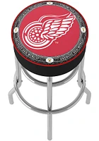 Detroit Red Wings Throwback Foam Padded Pub Stool - Red