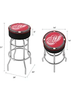Detroit Red Wings Throwback Foam Padded Pub Stool - Red