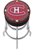 Montreal Canadiens Throwback Foam Padded Pub Stool - Red