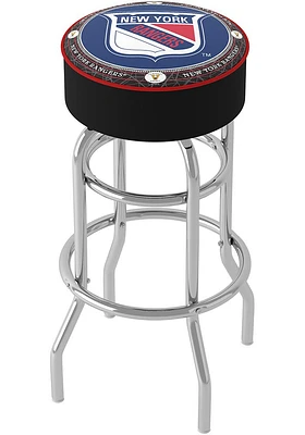New York Rangers Throwback Foam Padded Pub Stool - Blue