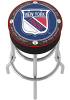 New York Rangers Throwback Foam Padded Pub Stool - Blue