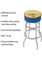 Golden State Warriors 4x Champions Foam Padded Pub Stool - Yellow