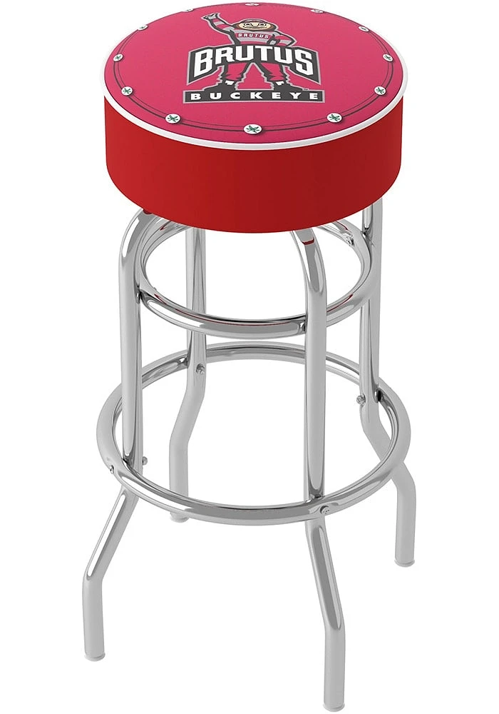 Ohio State Buckeyes Brutus Foam Padded Pub Stool - Red