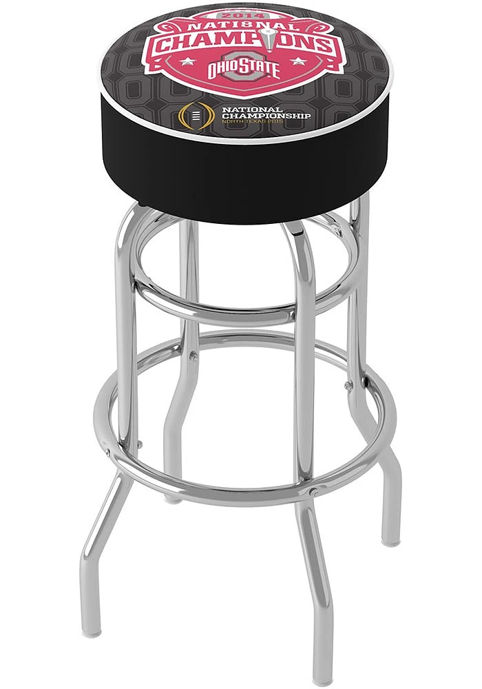 Ohio State Buckeyes CFP Champions 2014 Foam Classic Pub Stool - Black