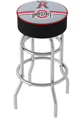 Ohio State Buckeyes Brutus Stripe Foam Padded Pub Stool - Red