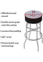 Ohio State Buckeyes Brutus Stripe Foam Padded Pub Stool - Red