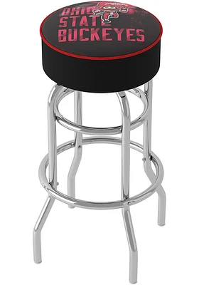 Ohio State Buckeyes Brutus Smoke Foam Padded Pub Stool - Red