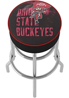 Ohio State Buckeyes Brutus Smoke Foam Padded Pub Stool - Red