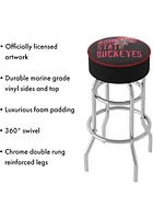 Ohio State Buckeyes Brutus Smoke Foam Padded Pub Stool - Red