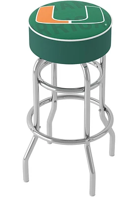 Miami Hurricanes Foam Padded Pub Stool - Green