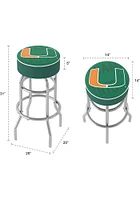 Miami Hurricanes Foam Padded Pub Stool - Green