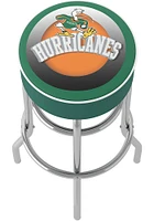 Miami Hurricanes Throwback Foam Padded Pub Stool - Green