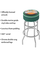 Miami Hurricanes Throwback Foam Padded Pub Stool - Green