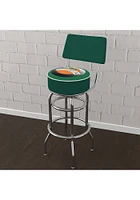 Miami Hurricanes Throwback Padded Back Pub Stool - Green