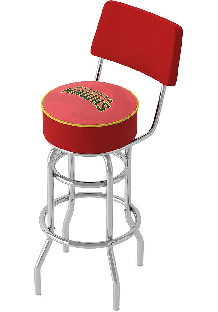 Atlanta Hawks Fade Padded Pub Stool - Red