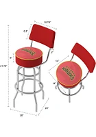 Atlanta Hawks Fade Padded Pub Stool - Red