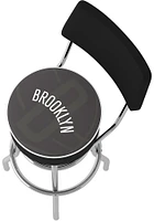 Brooklyn Nets Fade Padded Pub Stool - Black