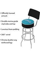Charlotte Hornets Fade Padded Pub Stool - Blue