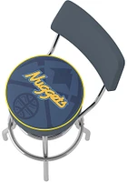 Denver Nuggets Fade Padded Pub Stool - Blue