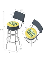 Indiana Pacers Fade Padded Pub Stool - Yellow