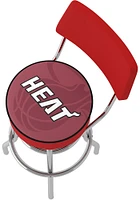 Miami Heat Fade Padded Pub Stool - Red