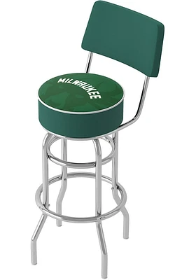 Milwaukee Bucks Fade Padded Pub Stool - Green