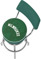Milwaukee Bucks Fade Padded Pub Stool - Green