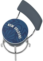 New Orleans Pelicans Fade Padded Pub Stool - Blue