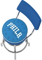 Philadelphia 76ers Fade Padded Pub Stool - White