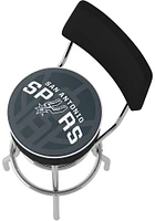 San Antonio Spurs Fade Padded Pub Stool - Black
