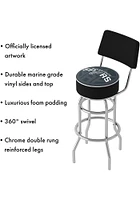 San Antonio Spurs Fade Padded Pub Stool - Black