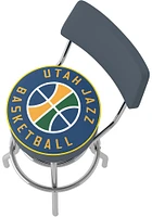Utah Jazz Fade Padded Pub Stool - Blue