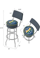 Utah Jazz Fade Padded Pub Stool - Blue