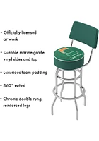 Miami Hurricanes Fade Padded Pub Stool - Green