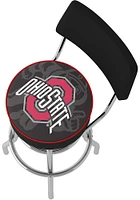Ohio State Buckeyes Fade Padded Pub Stool - Red