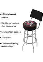 Ohio State Buckeyes Fade Padded Pub Stool - Red