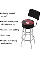 Atlanta Hawks Hardwood Classic Padded Pub Stool - Red
