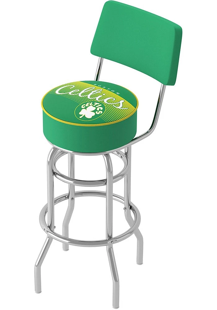 Boston Celtics Hardwood Classic Padded Pub Stool - Green