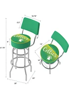 Boston Celtics Hardwood Classic Padded Pub Stool - Green