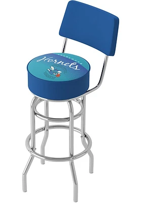 Charlotte Hornets Hardwood Classic Padded Pub Stool - Blue