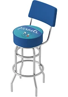 Charlotte Hornets Hardwood Classic Padded Pub Stool - Blue