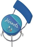 Charlotte Hornets Hardwood Classic Padded Pub Stool - Blue