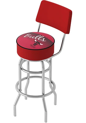 Chicago Bulls Hardwood Classic Padded Pub Stool - Red
