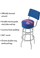 Detroit Pistons Hardwood Classic Padded Pub Stool - Red